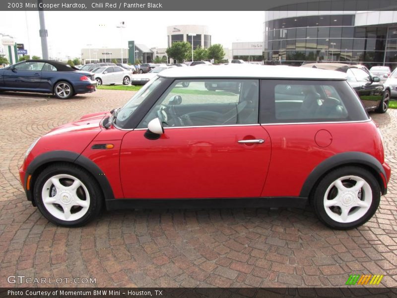 Chili Red / Panther Black 2003 Mini Cooper Hardtop