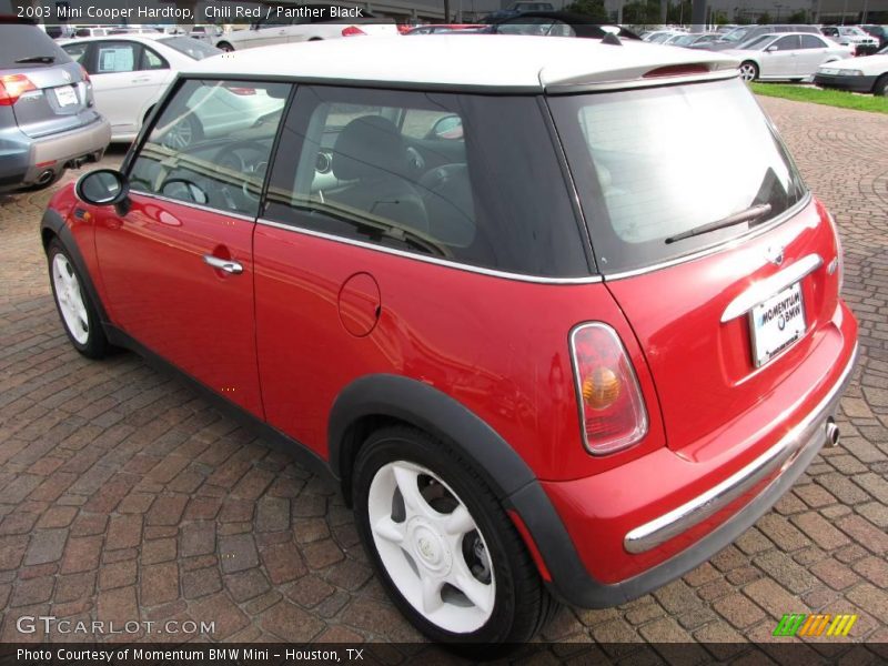 Chili Red / Panther Black 2003 Mini Cooper Hardtop