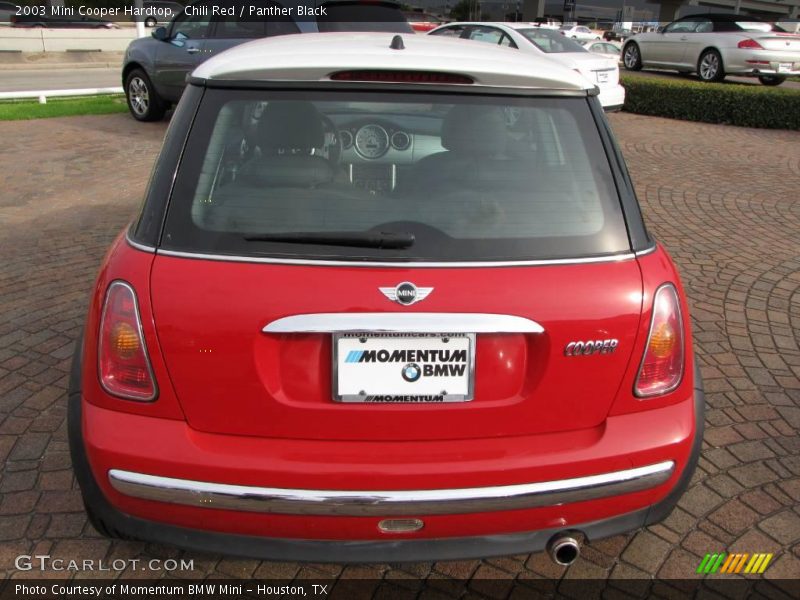 Chili Red / Panther Black 2003 Mini Cooper Hardtop