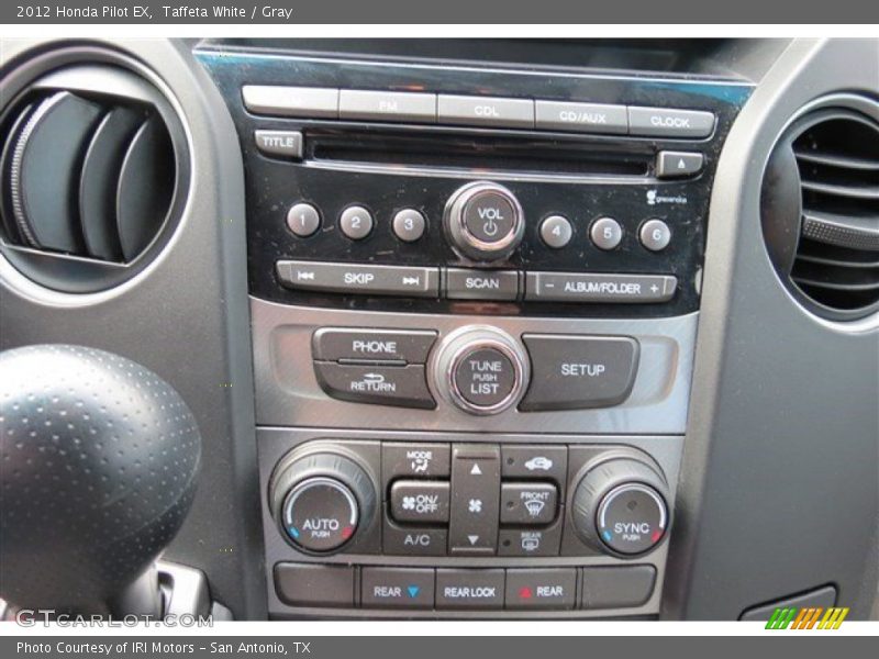 Taffeta White / Gray 2012 Honda Pilot EX