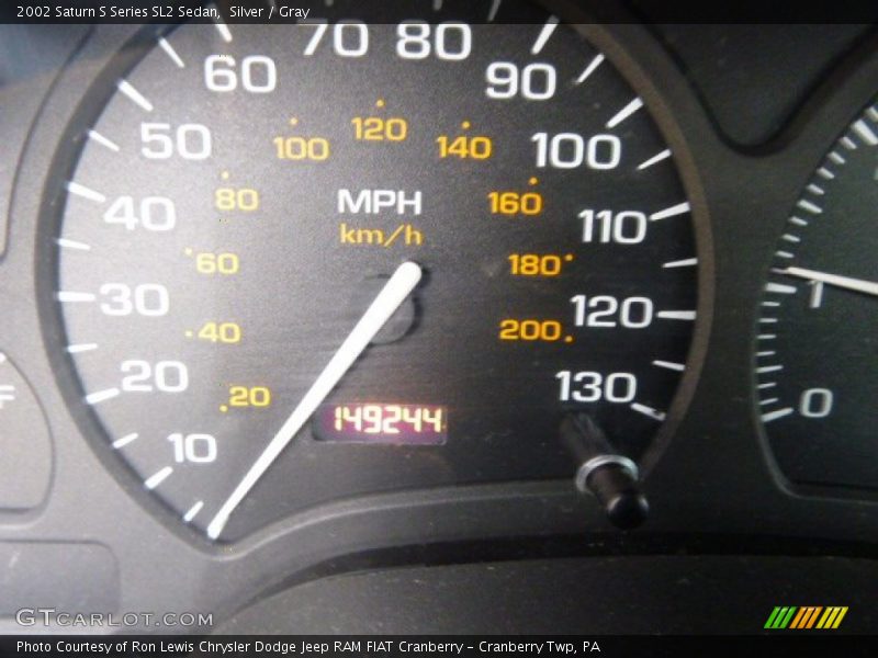 Silver / Gray 2002 Saturn S Series SL2 Sedan