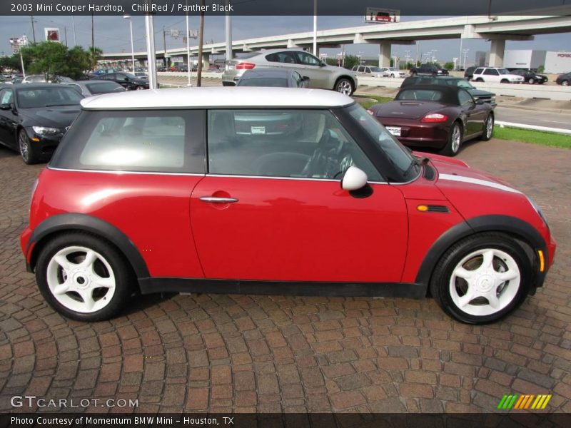 Chili Red / Panther Black 2003 Mini Cooper Hardtop
