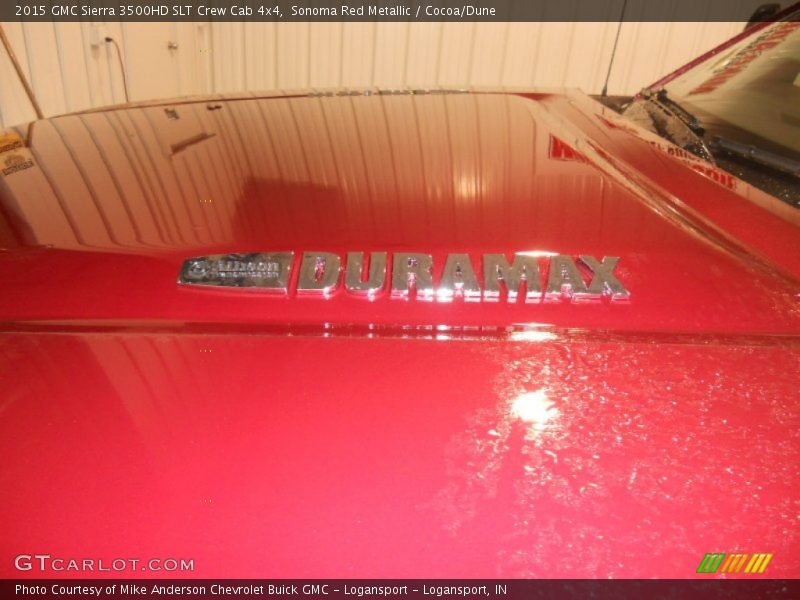 Sonoma Red Metallic / Cocoa/Dune 2015 GMC Sierra 3500HD SLT Crew Cab 4x4