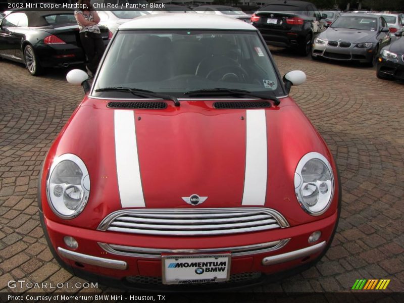 Chili Red / Panther Black 2003 Mini Cooper Hardtop