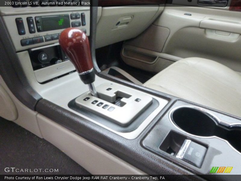 Autumn Red Metallic / Black 2003 Lincoln LS V8