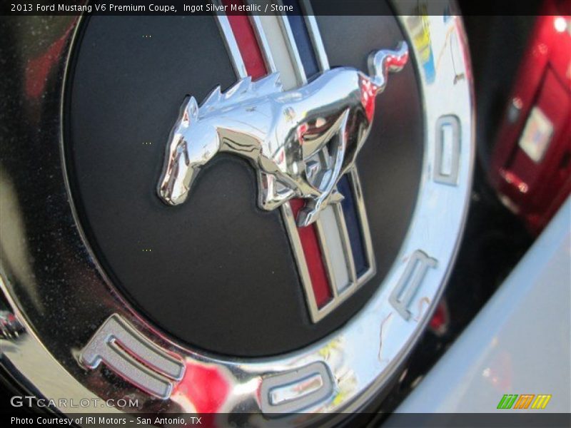 Ingot Silver Metallic / Stone 2013 Ford Mustang V6 Premium Coupe