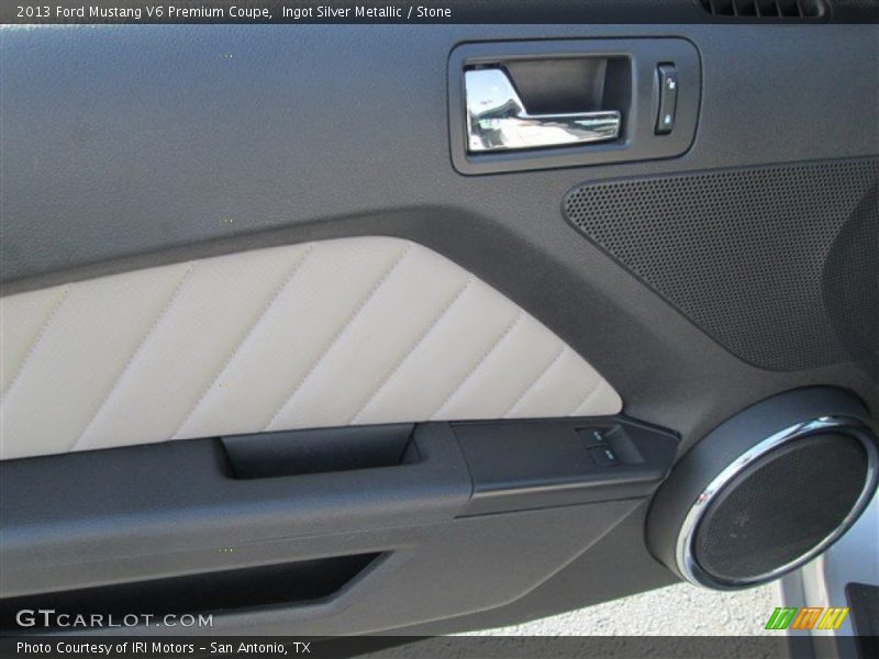 Ingot Silver Metallic / Stone 2013 Ford Mustang V6 Premium Coupe