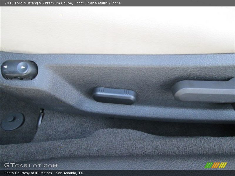 Ingot Silver Metallic / Stone 2013 Ford Mustang V6 Premium Coupe