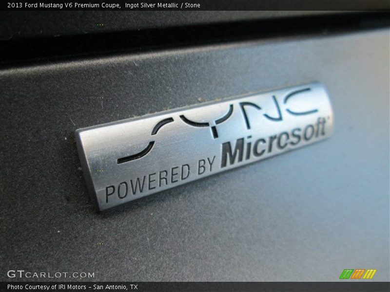 Ingot Silver Metallic / Stone 2013 Ford Mustang V6 Premium Coupe