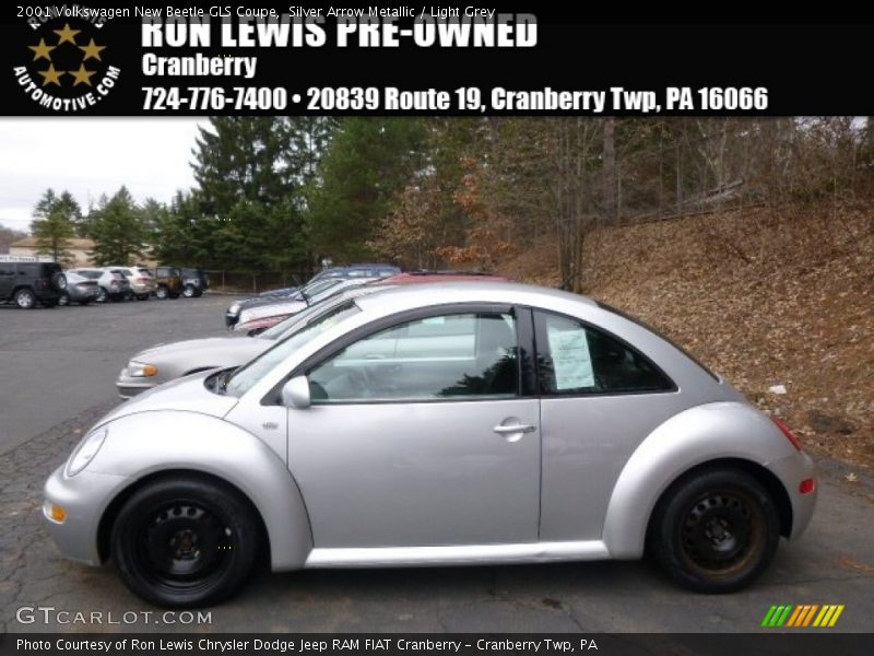 Silver Arrow Metallic / Light Grey 2001 Volkswagen New Beetle GLS Coupe