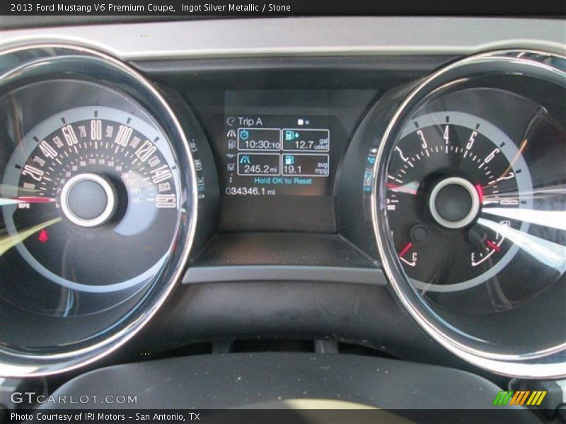 Ingot Silver Metallic / Stone 2013 Ford Mustang V6 Premium Coupe
