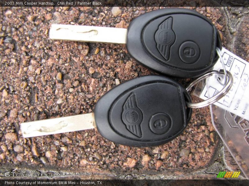 Chili Red / Panther Black 2003 Mini Cooper Hardtop