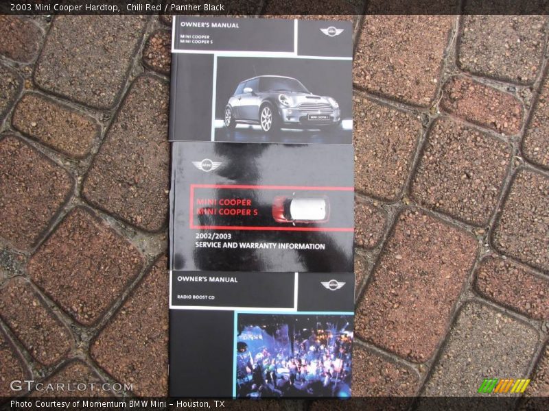 Chili Red / Panther Black 2003 Mini Cooper Hardtop