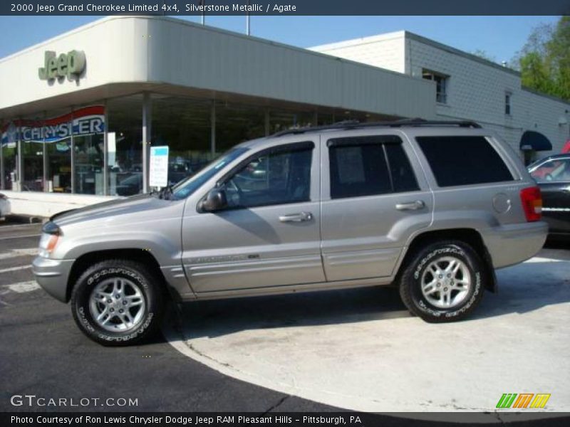 Silverstone Metallic / Agate 2000 Jeep Grand Cherokee Limited 4x4