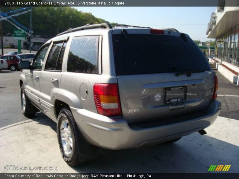 Silverstone Metallic / Agate 2000 Jeep Grand Cherokee Limited 4x4