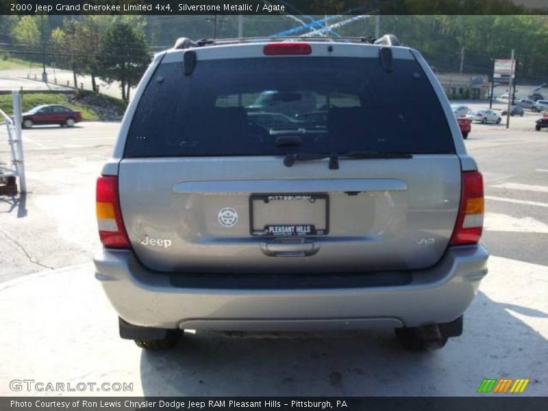 Silverstone Metallic / Agate 2000 Jeep Grand Cherokee Limited 4x4
