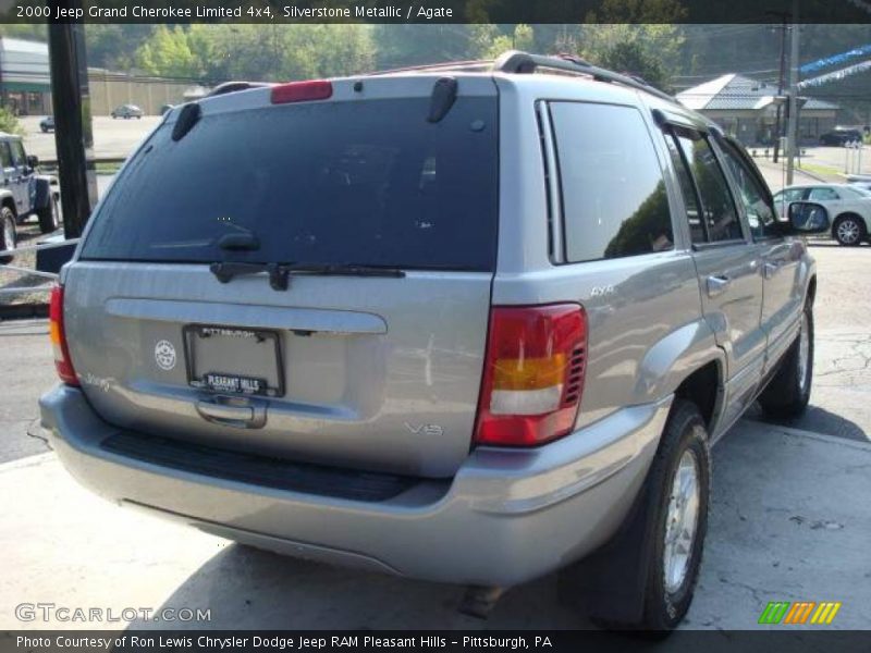 Silverstone Metallic / Agate 2000 Jeep Grand Cherokee Limited 4x4