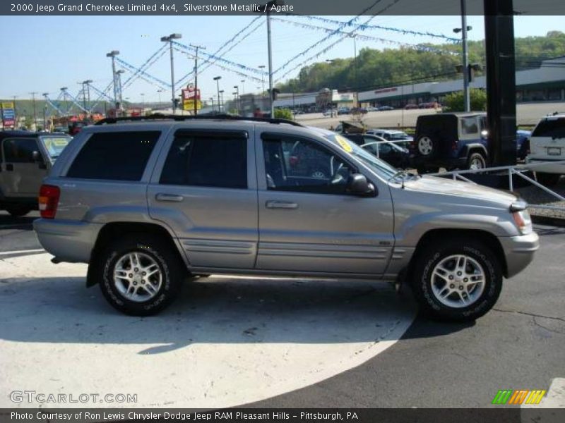 Silverstone Metallic / Agate 2000 Jeep Grand Cherokee Limited 4x4