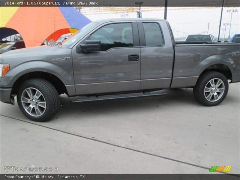Sterling Grey / Black 2014 Ford F150 STX SuperCab