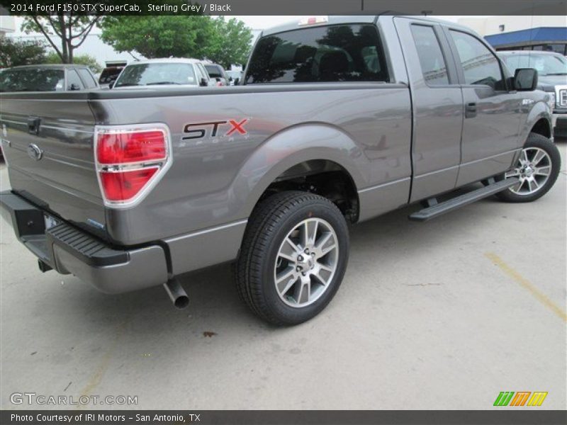 Sterling Grey / Black 2014 Ford F150 STX SuperCab