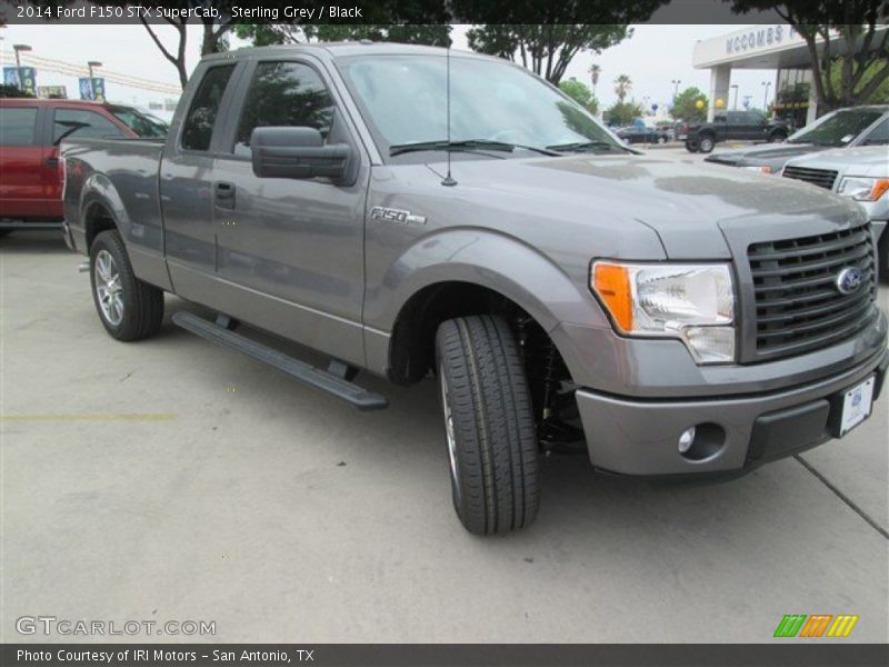 Sterling Grey / Black 2014 Ford F150 STX SuperCab