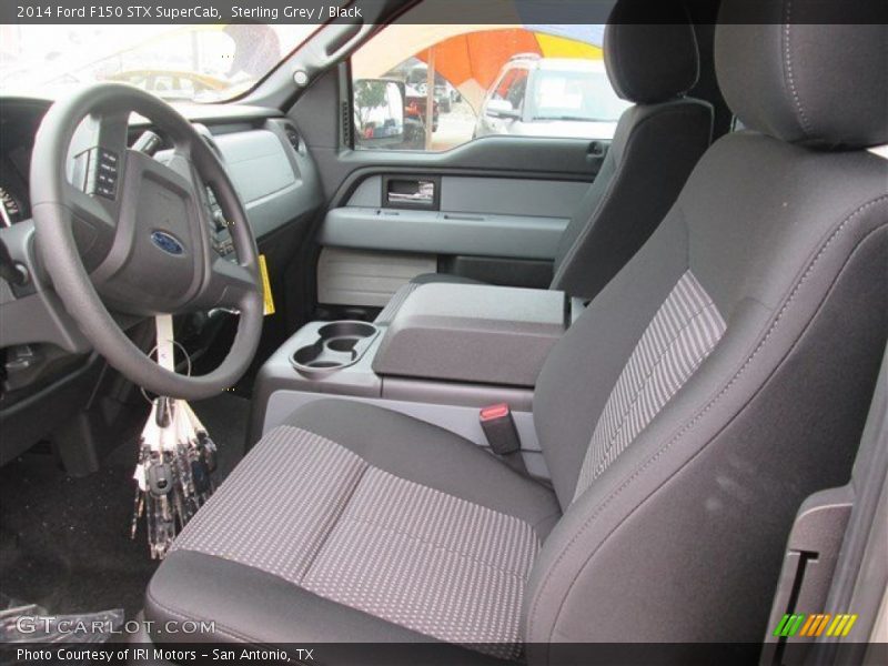Sterling Grey / Black 2014 Ford F150 STX SuperCab