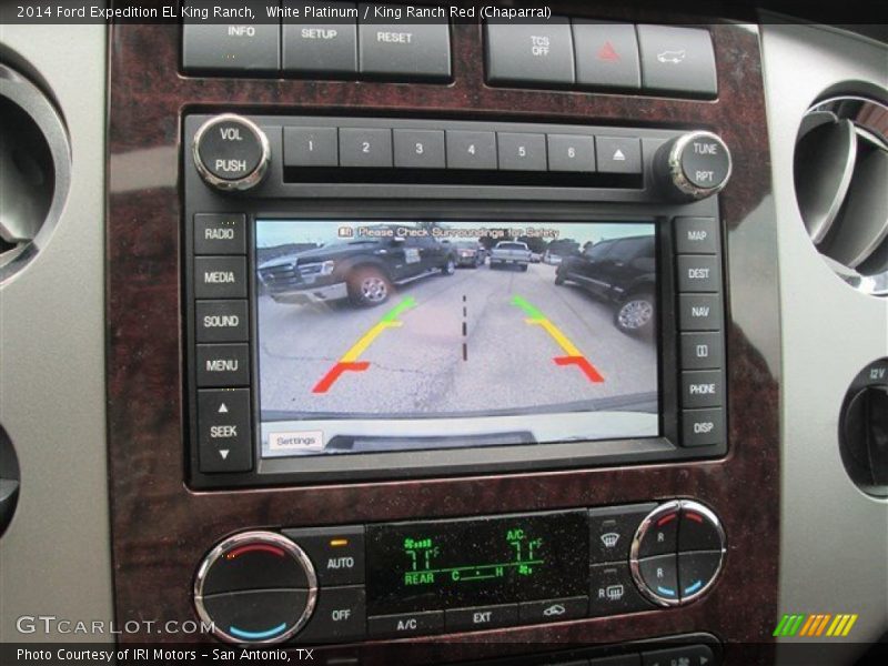 White Platinum / King Ranch Red (Chaparral) 2014 Ford Expedition EL King Ranch