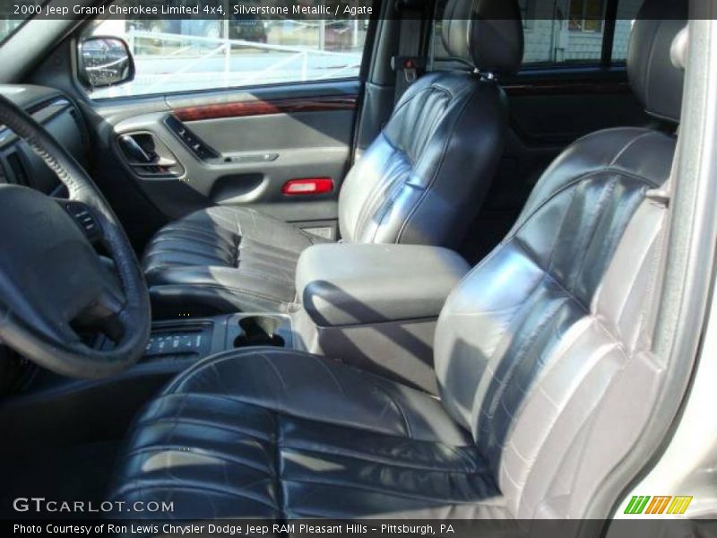 Silverstone Metallic / Agate 2000 Jeep Grand Cherokee Limited 4x4