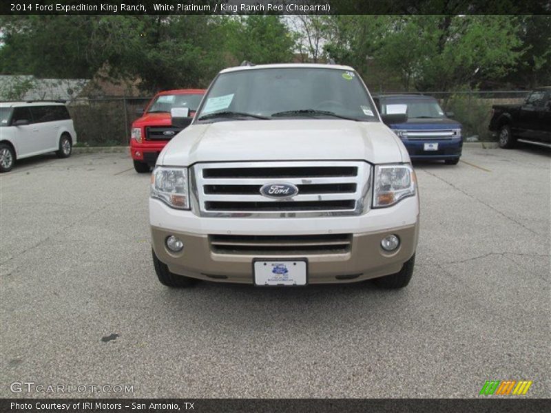 White Platinum / King Ranch Red (Chaparral) 2014 Ford Expedition King Ranch