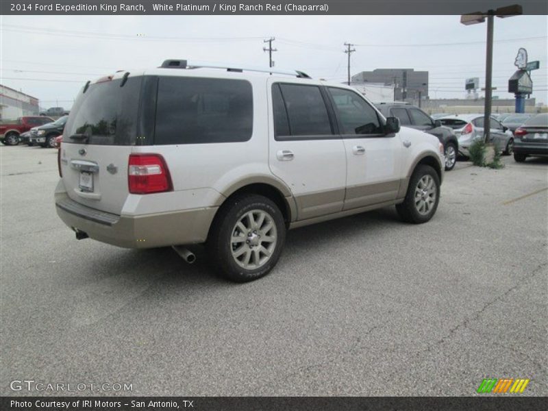 White Platinum / King Ranch Red (Chaparral) 2014 Ford Expedition King Ranch