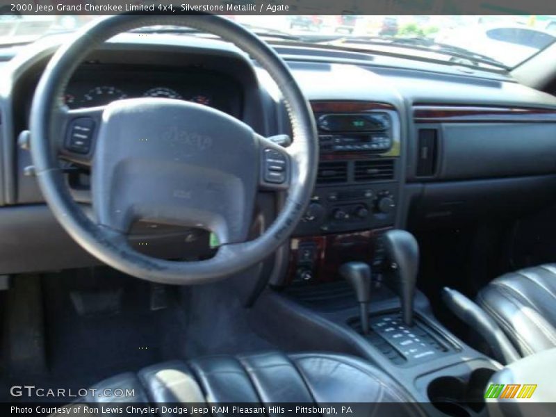 Silverstone Metallic / Agate 2000 Jeep Grand Cherokee Limited 4x4