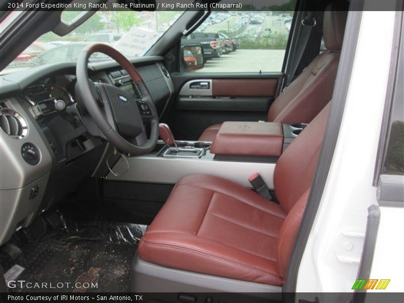 White Platinum / King Ranch Red (Chaparral) 2014 Ford Expedition King Ranch