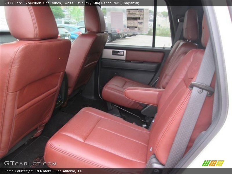 White Platinum / King Ranch Red (Chaparral) 2014 Ford Expedition King Ranch