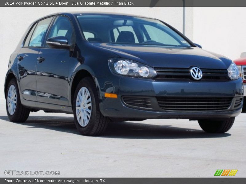 Blue Graphite Metallic / Titan Black 2014 Volkswagen Golf 2.5L 4 Door