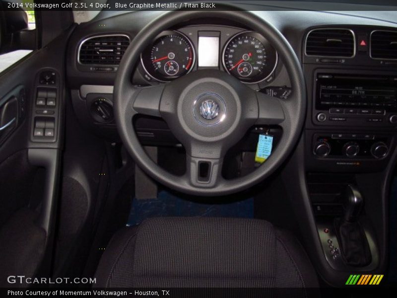 Blue Graphite Metallic / Titan Black 2014 Volkswagen Golf 2.5L 4 Door