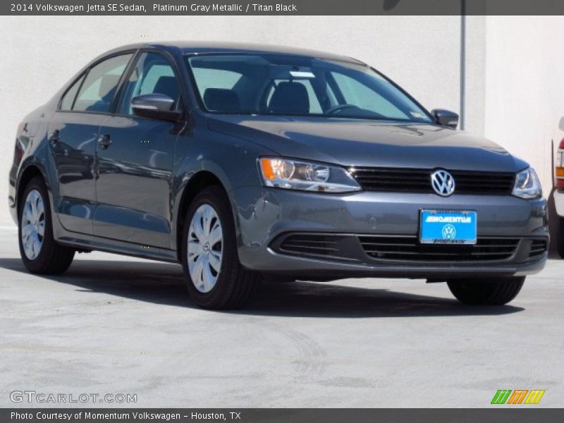 Platinum Gray Metallic / Titan Black 2014 Volkswagen Jetta SE Sedan