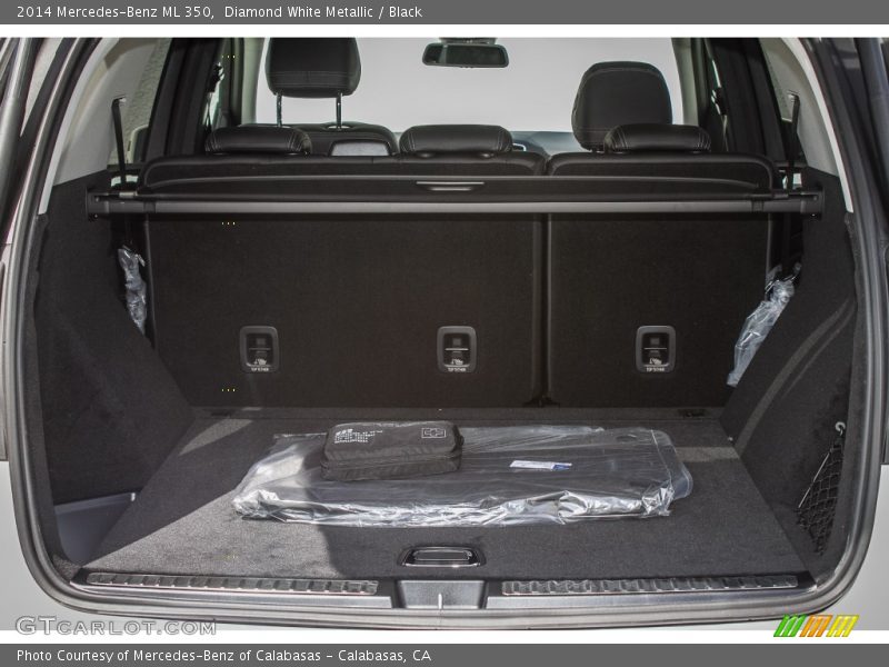 Diamond White Metallic / Black 2014 Mercedes-Benz ML 350