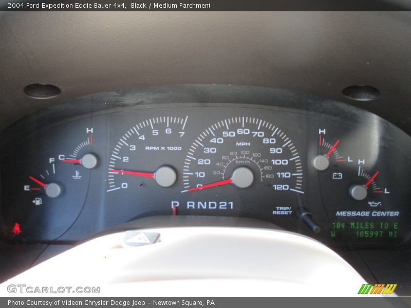 Black / Medium Parchment 2004 Ford Expedition Eddie Bauer 4x4