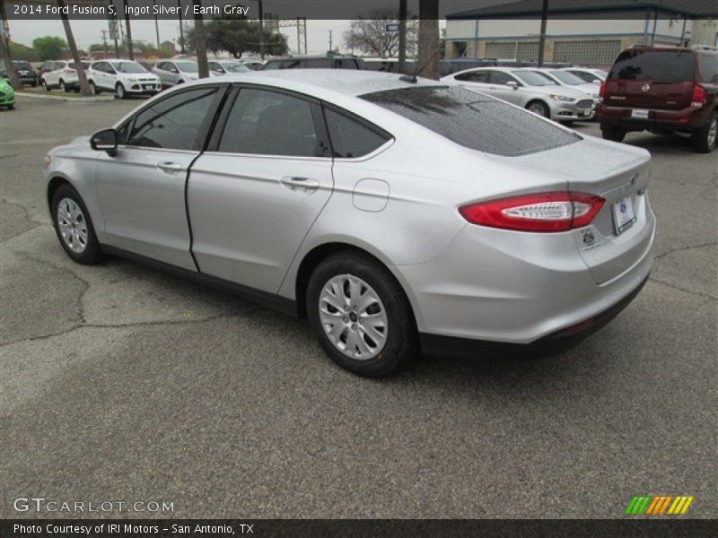 Ingot Silver / Earth Gray 2014 Ford Fusion S