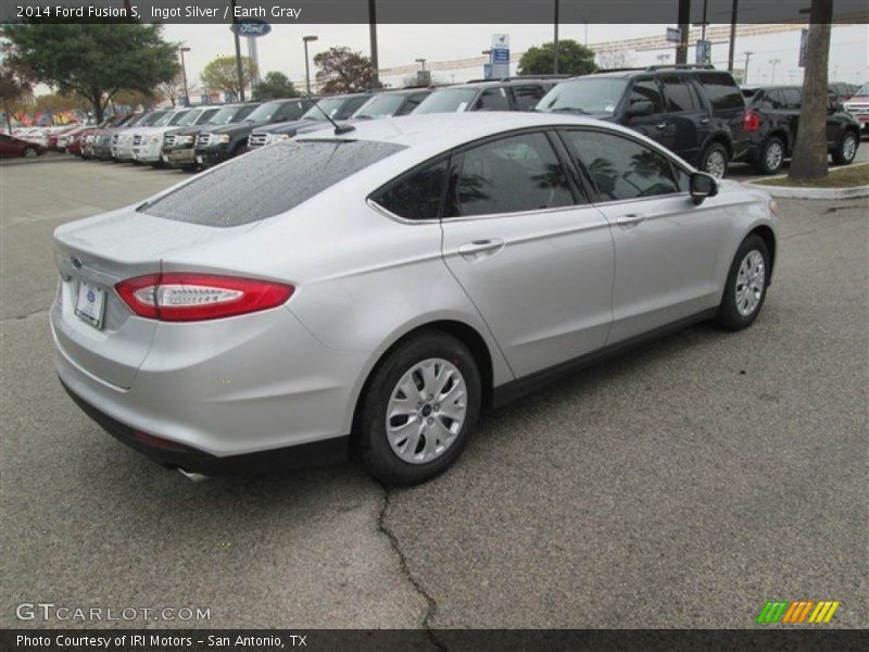 Ingot Silver / Earth Gray 2014 Ford Fusion S