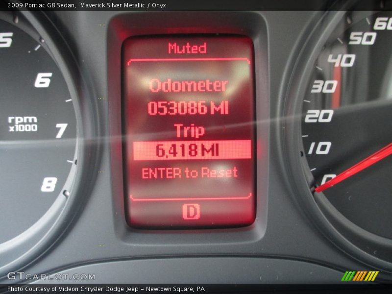 Maverick Silver Metallic / Onyx 2009 Pontiac G8 Sedan