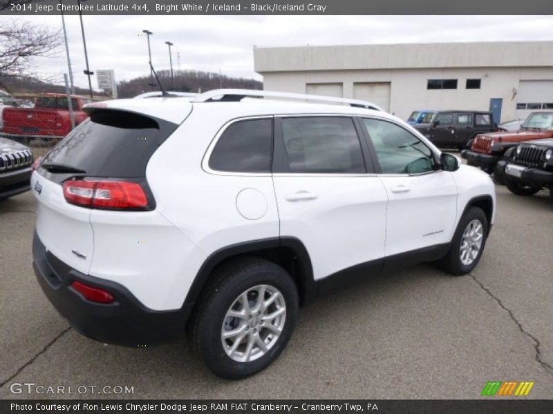 Bright White / Iceland - Black/Iceland Gray 2014 Jeep Cherokee Latitude 4x4