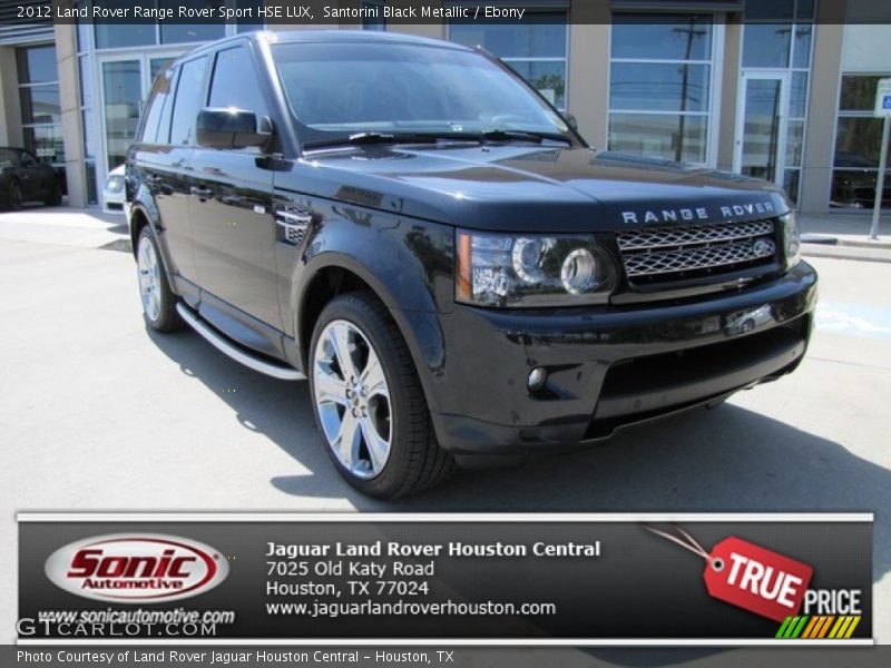Santorini Black Metallic / Ebony 2012 Land Rover Range Rover Sport HSE LUX