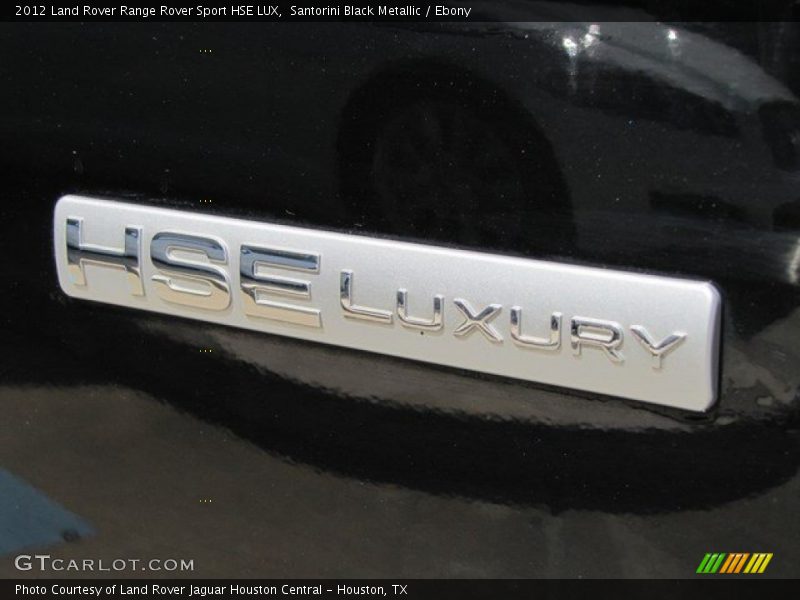 Santorini Black Metallic / Ebony 2012 Land Rover Range Rover Sport HSE LUX