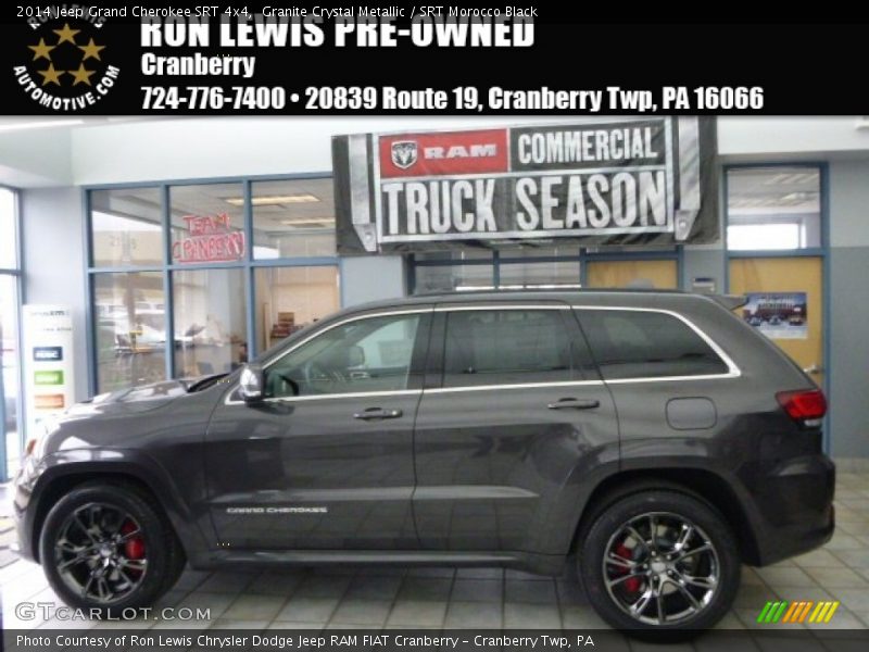Granite Crystal Metallic / SRT Morocco Black 2014 Jeep Grand Cherokee SRT 4x4