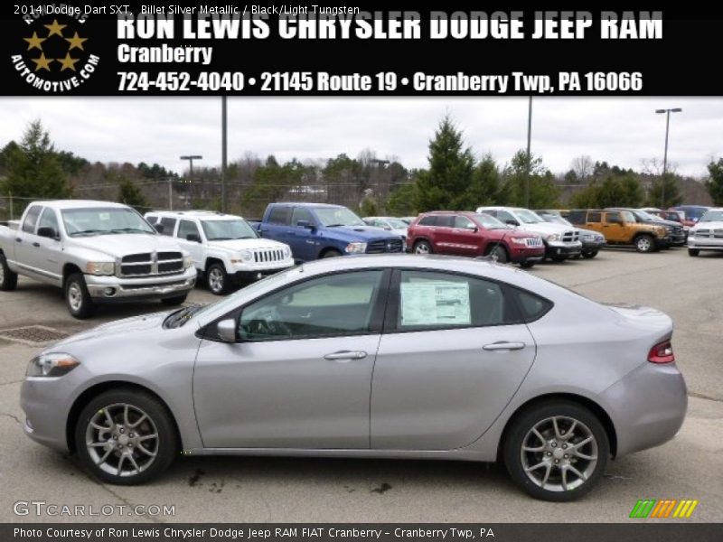 Billet Silver Metallic / Black/Light Tungsten 2014 Dodge Dart SXT