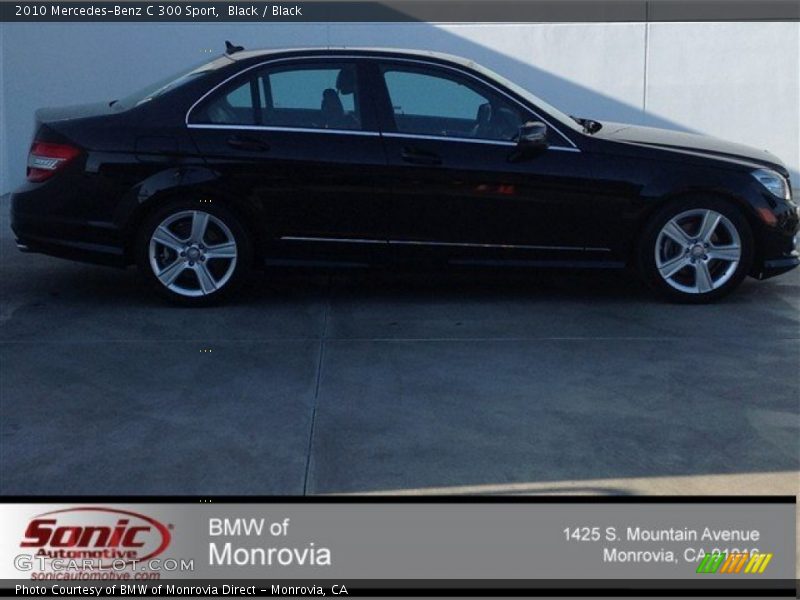 Black / Black 2010 Mercedes-Benz C 300 Sport