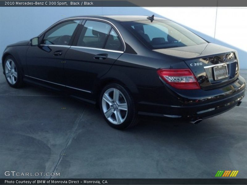 Black / Black 2010 Mercedes-Benz C 300 Sport