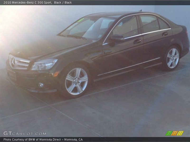 Black / Black 2010 Mercedes-Benz C 300 Sport