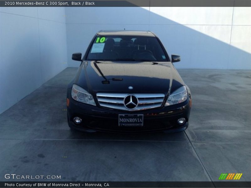 Black / Black 2010 Mercedes-Benz C 300 Sport